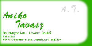 aniko tavasz business card